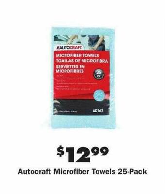 Advance Auto Parts Autocraft Microfiber Towels 25-pack offer