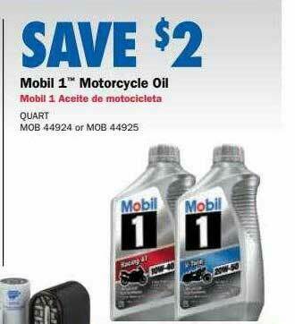 Mobil 1 Motorcycle Oil