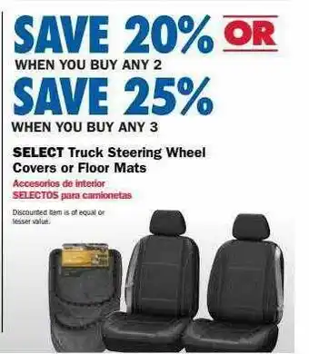 Truck Steering Wheel Covers Or Floor Mats