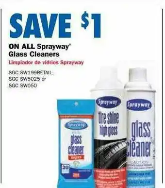Sprayway Glass Cleaners