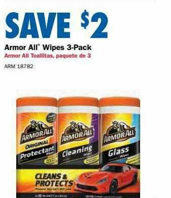 Carquest Armor All Wipes 3-pack offer
