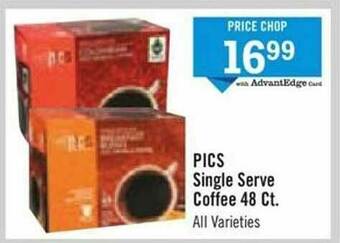 Price Chopper Pics Single Serve Coffee 48 Ct. offer