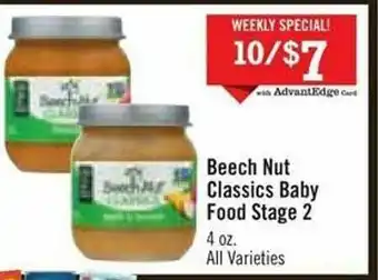 Beech Nut Classics Baby Food Stage 2