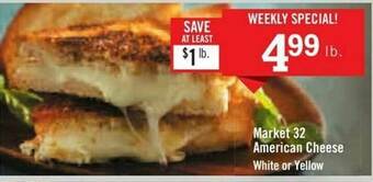 Price Chopper Market 32 American Cheese offer