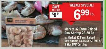 Price Chopper Market 32 Farm Raised Raw Shrimp offer