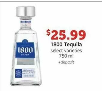 Fareway 1800 Tequila Select Varieties offer
