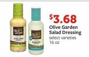Fareway Olive Garden Salad Dressing offer