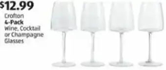 Aldi Crofton 2-Pack Wine, Cocktail Or Champagne Glasses offer