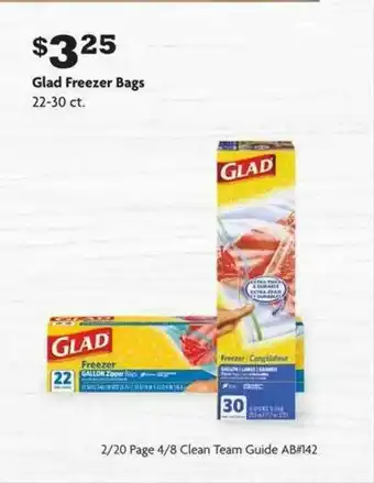 Family Dollar Glad Freezer Bags offer