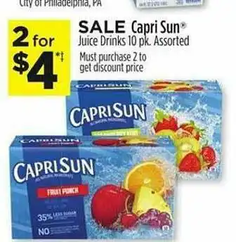 Dollar General Capri Sun Juice Drinks offer