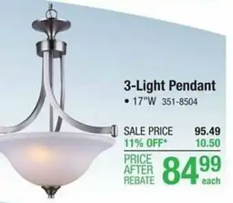 Michaels 3 Light Pendant offer