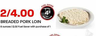 Hy-Vee Breaded Pork Loin offer