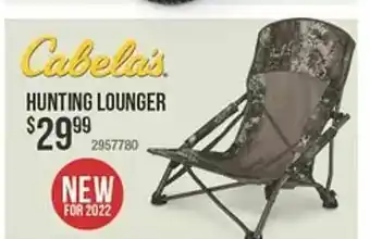 Bass Pro Cabelais Hunting Lounger offer