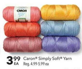 JOANN Caron Simply Soft Yarn offer