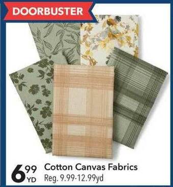 JOANN Cotton Canvas Fabrics offer