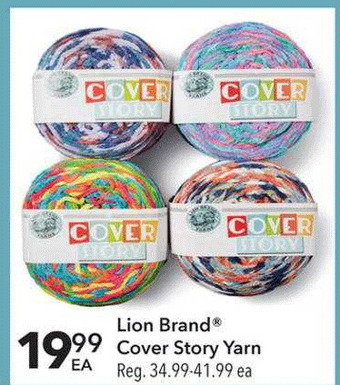 JOANN Lion Brand Cover Story Yarn offer