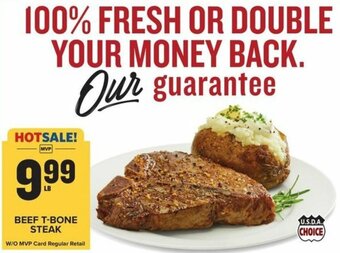 Food Lion Beef T-Bone Steak offer
