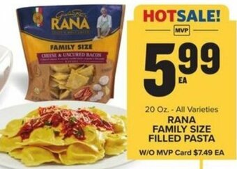 Food Lion Rana Family Size Filled Pasta offer