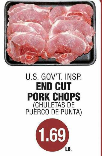 Carnicerias Jimenez End Cut Pork Chops offer