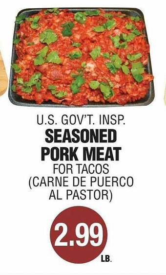 Carnicerias Jimenez Seasoned Pork Meat offer