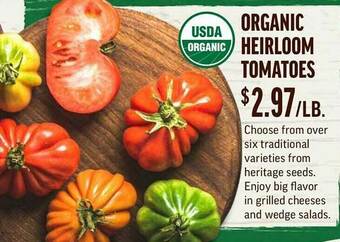 Central Market Organic Heirloom Tomatoes offer