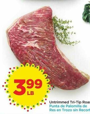 Food 4 Less Untrimmed Tri-tip Roasts offer