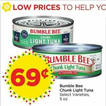 Food 4 Less Bumble Bee Chunk Light Tuna Select Varieties offer