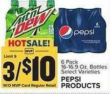 Food Lion Select Varieties Pepsi Products offer