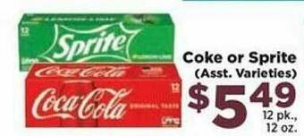 Food Town Store Coke Or Sprite offer
