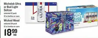 Lowes Foods Michelob Ultra Or Bud Light Seltzer, Wicked Weed offer