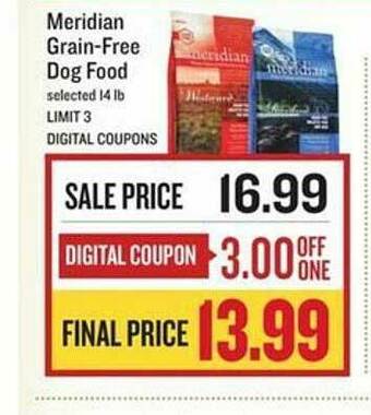 Lowes Foods Meridian Grain Free Dog Food offer
