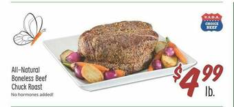 Sprouts Farmers Market All-natural Boneless Beef Chuck Roast offer