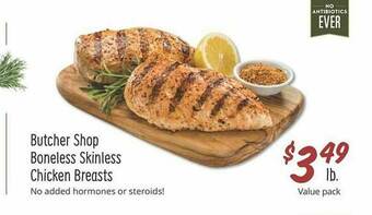 Sprouts Farmers Market Butcher Shop Boneless Skinless Chicken Breasts offer