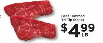 Food 4 Less Beef Trimmed Tri-tip Steaks offer