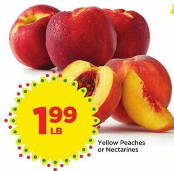 Food 4 Less Yellow Peaches Or Nectarines offer