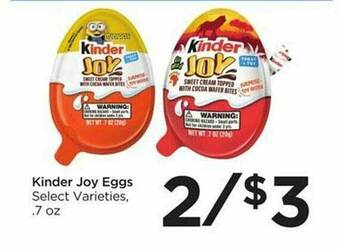 Food 4 Less Kinder Joy Eggs Select Varieties offer