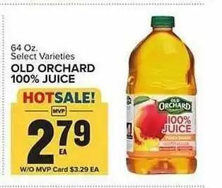 Food Lion Select Varieties Old Orchard 100% Juice offer