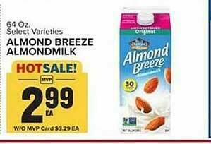 Food Lion Select Varieties Almond Breeze Almondmilk offer