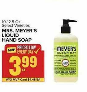 Food Lion Mrs. Meyer's Liquid Hand Soap offer