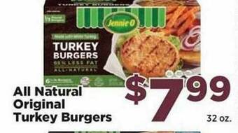 Food Town Store All Natural Original Turkey Burgers offer
