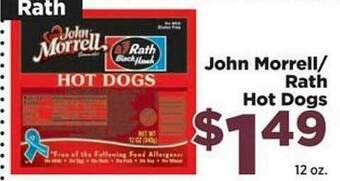 Food Town Store John Morrell Rath Hot Dogs offer