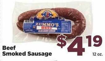 Food Town Store Beef Smoked Sausage offer