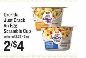 Lowes Foods Ore Ida Just Crack An Egg Scramble Cup offer