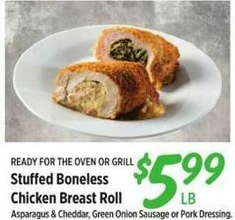 Rouses Stuffed Boneless Chicken Breast Roll offer