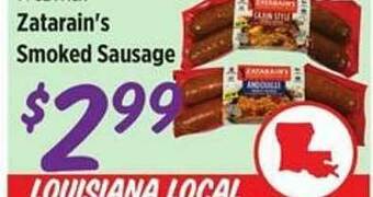 Rouses Zatarain's Smoked Sausage offer