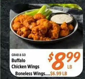 Rouses Grab & Go Buffalo Chicken Wings Boneless Wings offer