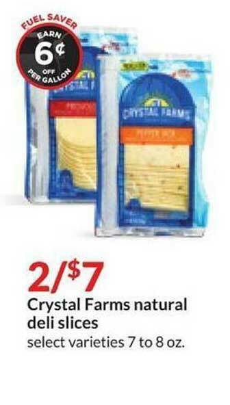 Hy-Vee Crystal Farms Natural Deli Slices offer