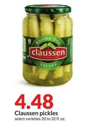 Hy-Vee Claussen Pickles offer