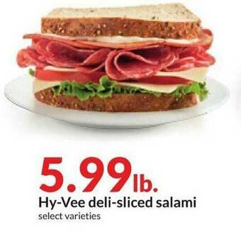 Hy-Vee Hy-Vee Deli-Sliced Salami offer