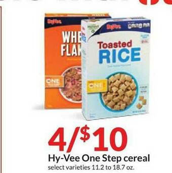 Hy-Vee Hy-Vee One Step Cereal offer